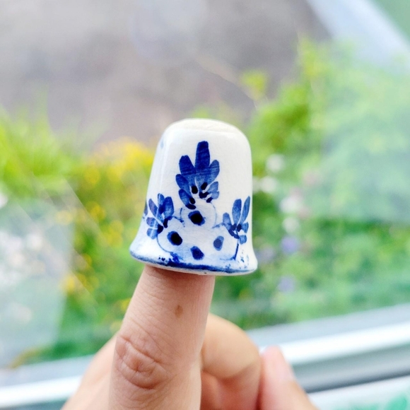 Vintage Country Windmill Scene Thimble - Picture 5 of 8